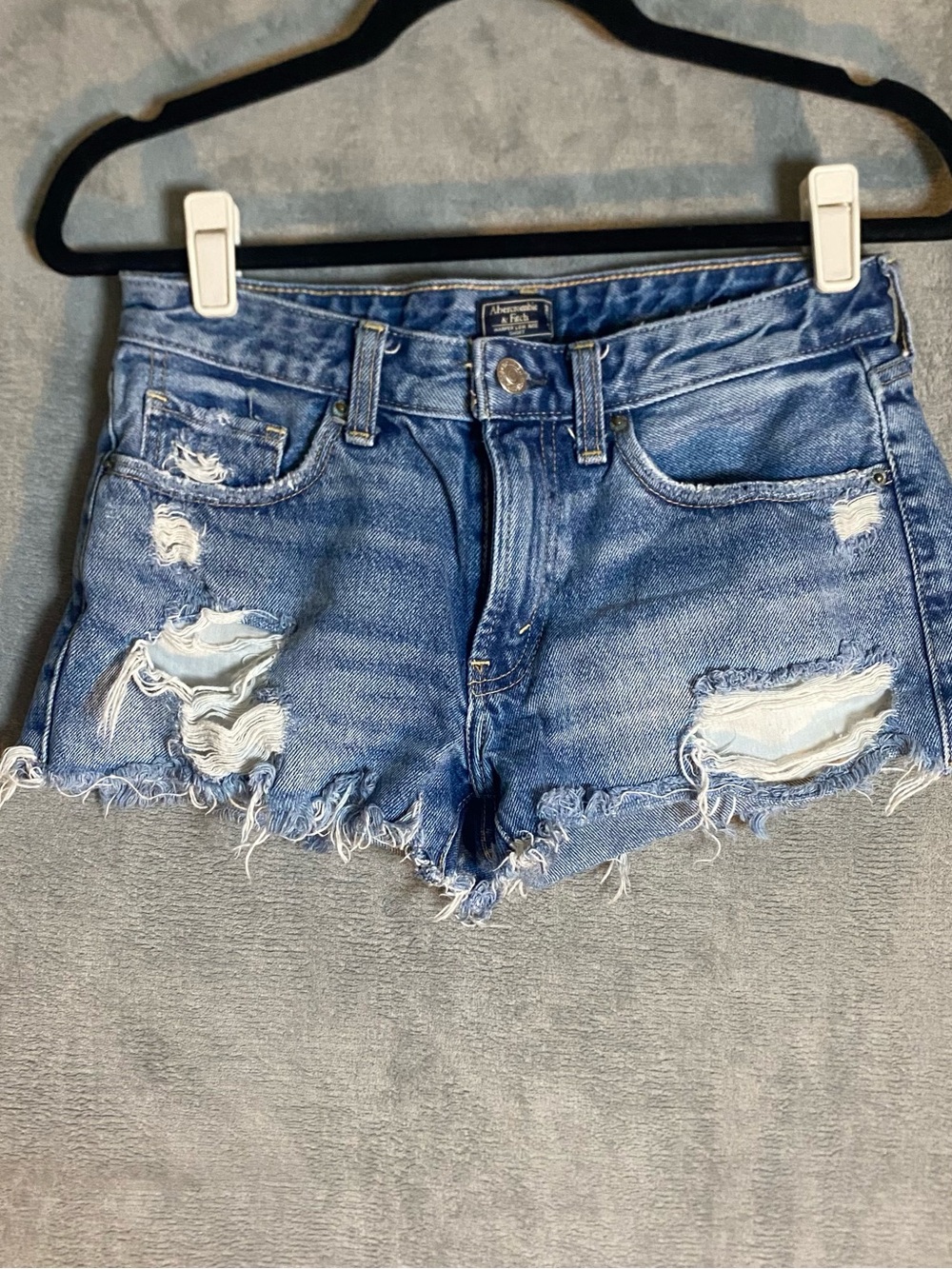 Abercrombie & Fitch Women's Distressed Low Rise y2k size 2 / 26 beach Americana
